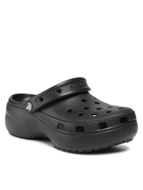 Crocs Crocs Papucs Classic Platform Clog 206750 Fekete