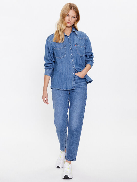 Levi's® Levi's® džinsiniai marškiniai Donovan Western A5974-0008 Mėlyna Relaxed Fit