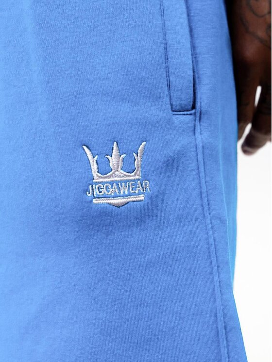 Jigga Wear Jigga Wear Spodnie dresowe Szerokie Błękitne 132227 Niebieski jasny Baggy Fit