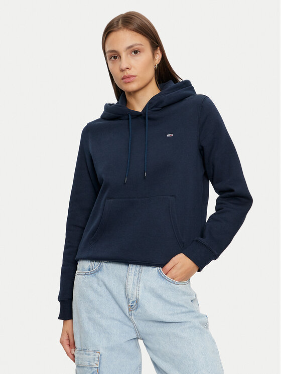 Tommy Jeans Mikina DW0DW19958 Tmavomodrá Regular Fit
