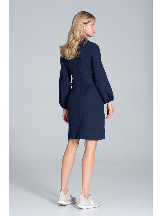 FIGL FIGL Sukienka codzienna M829 Granatowy Regular Fit