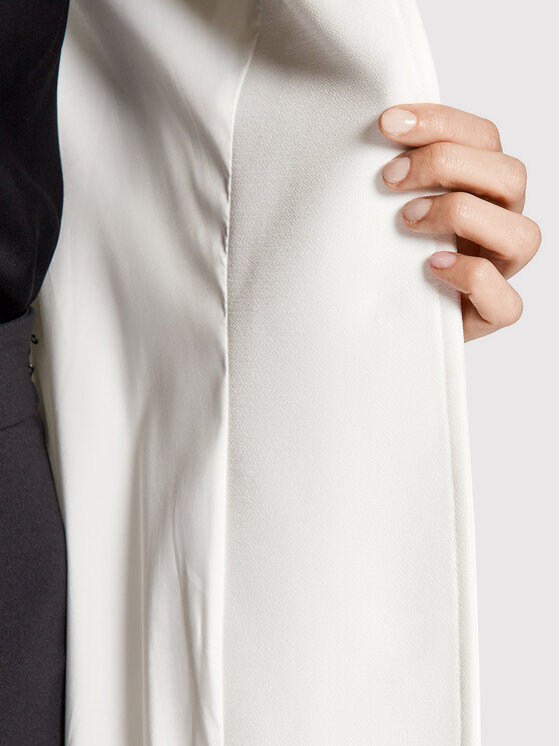 Babylon Babylon Demisezoninis paltas P_MF0402 Balta Regular Fit