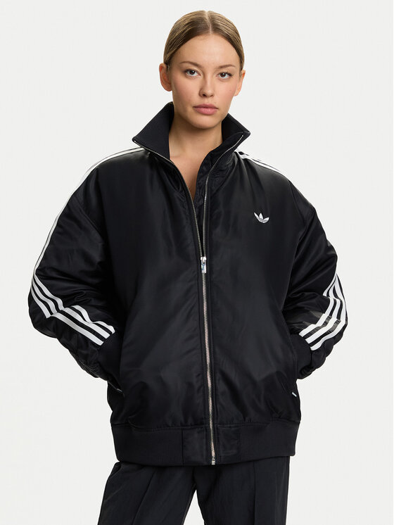 adidas Geacă bomber Firebird JX2991 Negru Oversize