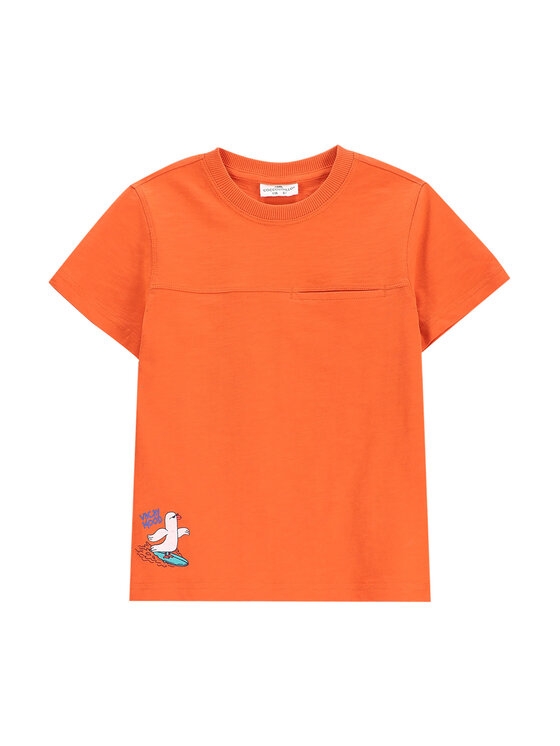 Chłopięcy T-Shirt Coccodrillo, Rozmiar 92, Pomarańczowy, WC5143202HBK