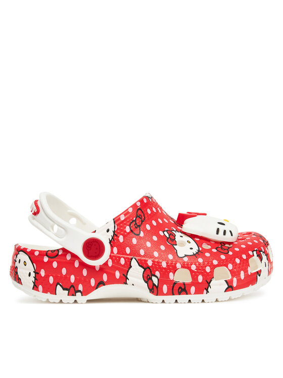 Şlapi Crocs Hello Kitty Red Classic Clog K 210576 Colorat