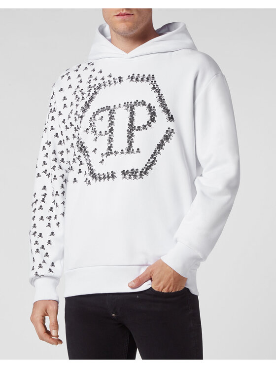 PHILIPP PLEIN PHILIPP PLEIN Felpa 175 Bianco Regular Fit