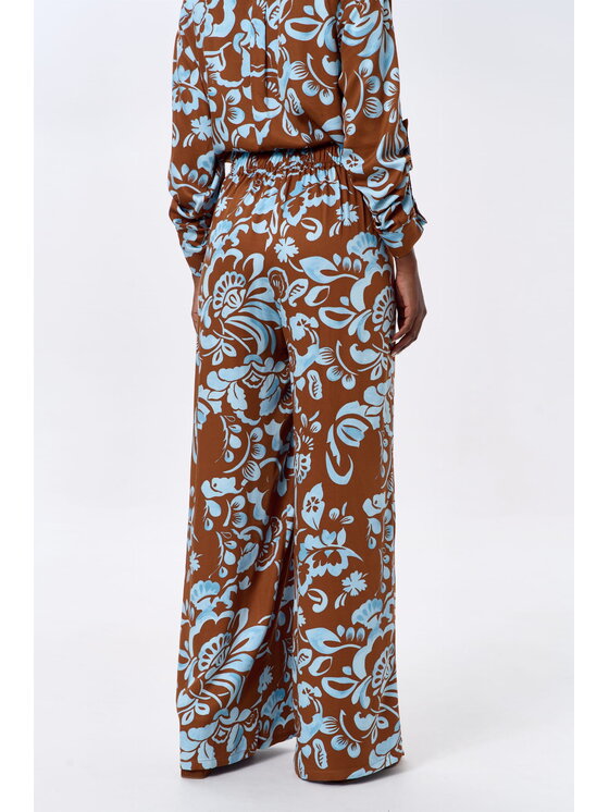 blue shadow blue shadow Spodnie damskie Safira Brązowy Regular Fit
