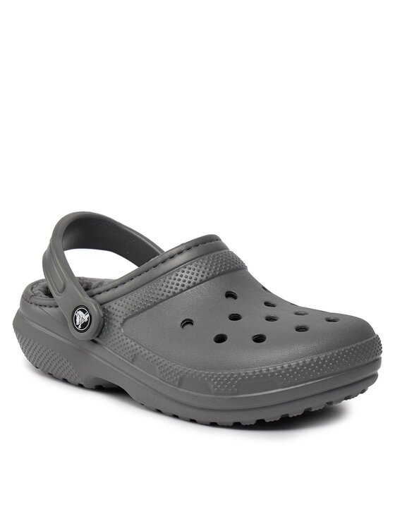Crocs Crocs Pantoletten Classic Lined Clog 203591 Grau