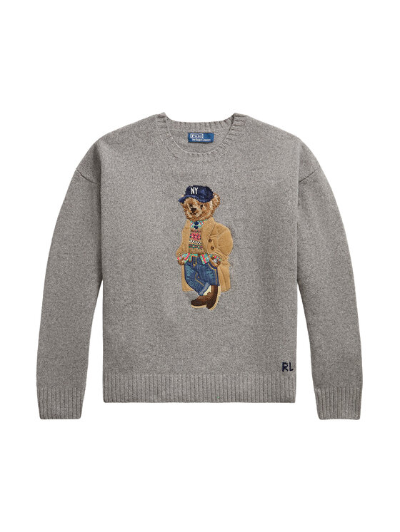 Polo Ralph Lauren Polo Ralph Lauren Πουλόβερ 710B28590001 Γκρι Relaxed Fit