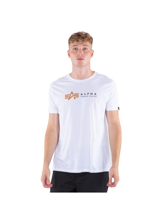 Alpha Industries Alpha Industries T-Shirt AI.118502-09-XXL Biały Regular Fit