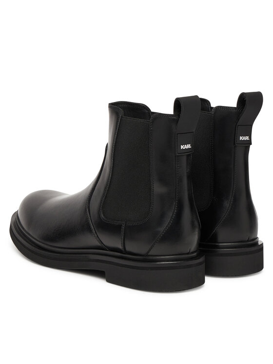 KARL LAGERFELD KARL LAGERFELD Kotníková obuv s elastickým prvkem KL12244 Černá