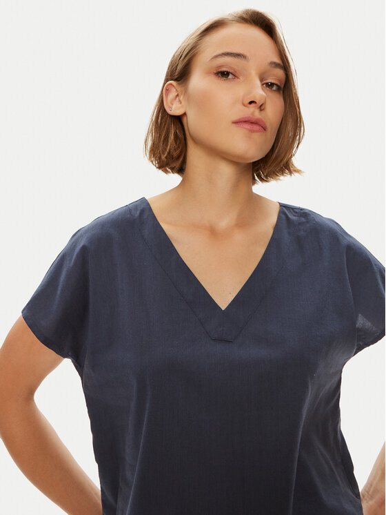 Mustang Mustang T-shirt Elsberry 1015086 Tamnoplava Relaxed Fit