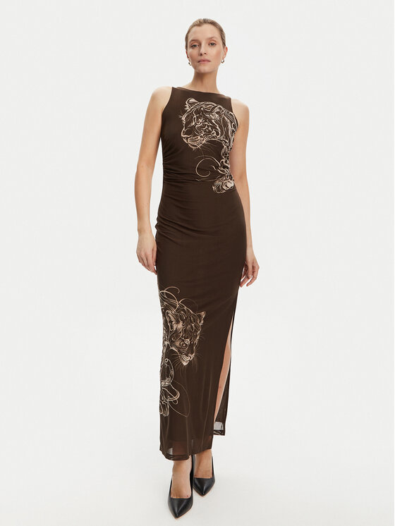 Guess Každodenné šaty W5YK19 KCZC2 Hnedá Regular Fit