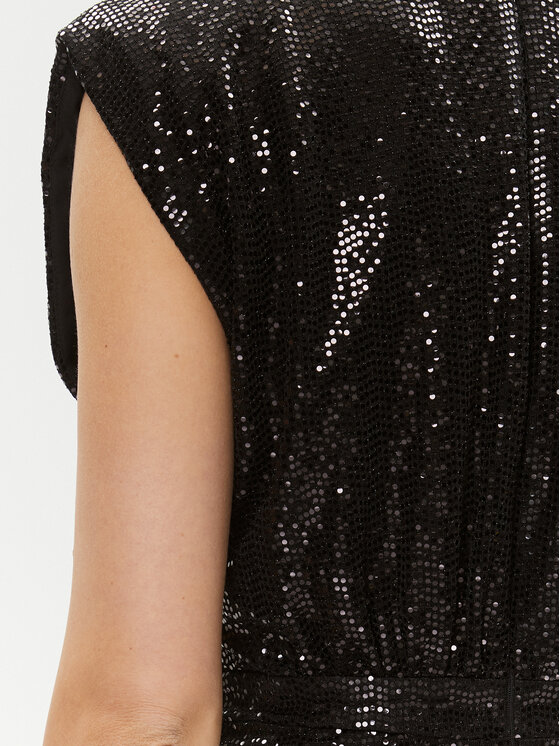Rinascimento Rinascimento Коктейлна рокля CFC0116008003 Черен Regular Fit