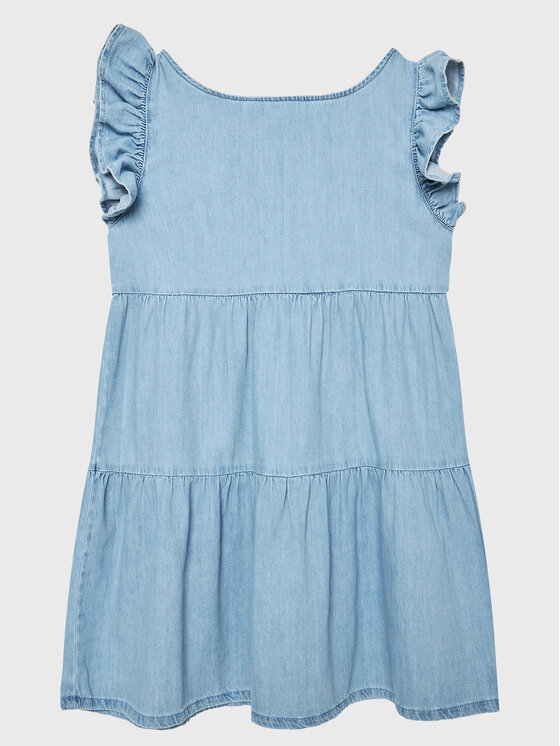 United Colors Of Benetton United Colors Of Benetton Rochie de zi 4AD6CV018 Albastru celest Regular Fit