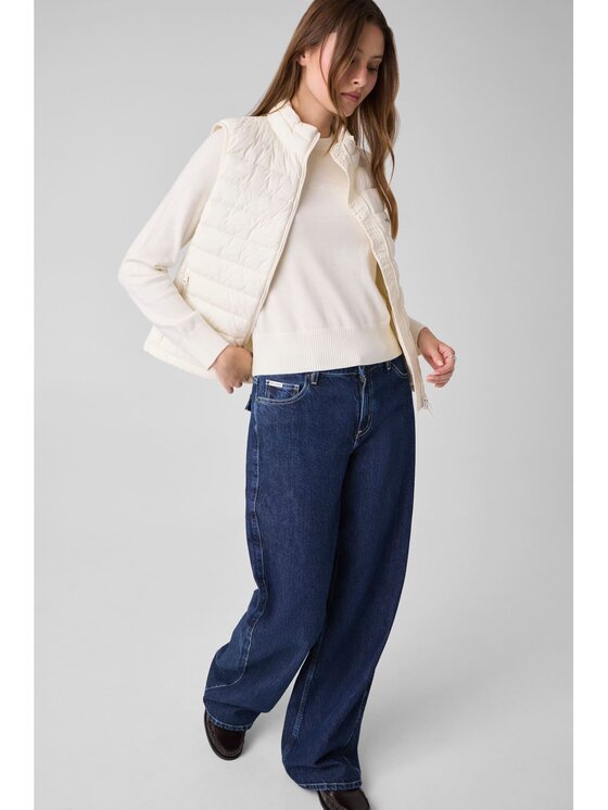 Guess Jeans Guess Jeans Svetr 185020 Bílá Classic Fit
