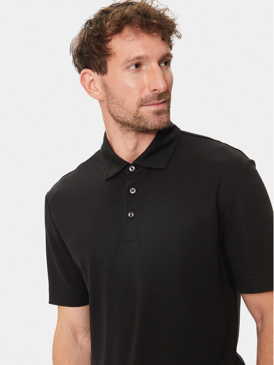 BOSS Boss Poloshirt Press 55 50508830 Schwarz Regular Fit