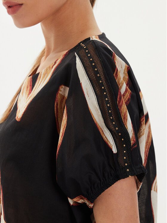 DKNY DKNY Bluza P4EA0X37 Črna Oversize
