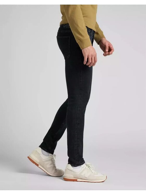 Lee Lee Jeansy MALONE Czarny Skinny Fit