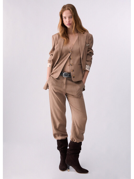 Liu Jo Liu Jo Gilet WF6213T732AL9179 Beige Regular Fit