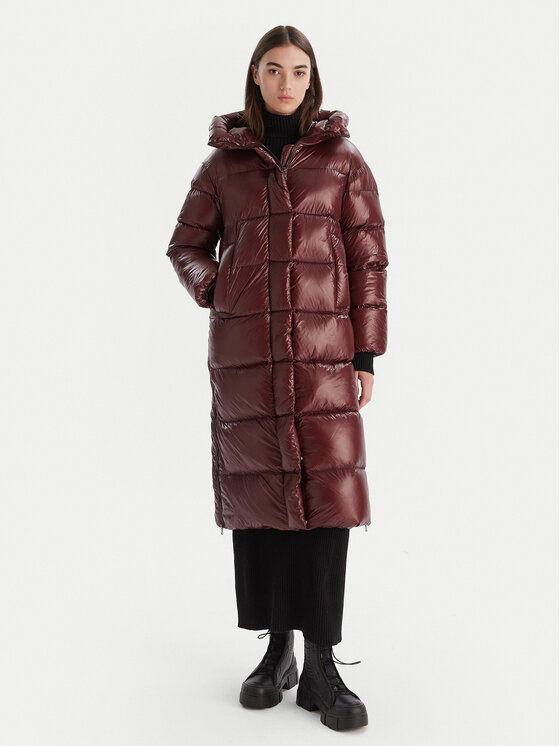 Hetregó Hetregó Зимове пальто 8P781 25WD24 Бордовий Regular Fit