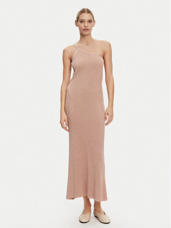 Kontatto Rochie tricotată 3M0563C Bej Regular Fit