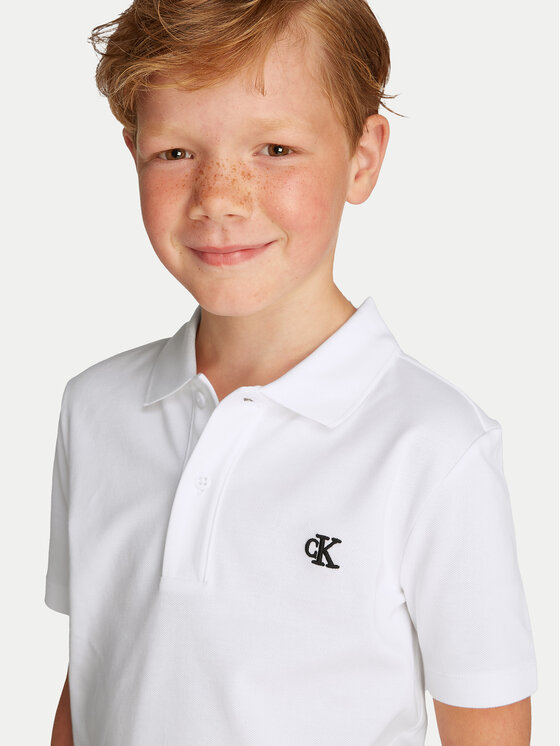 Calvin Klein Jeans Calvin Klein Jeans Поло Essential IB0IB02486 Білий Regular Fit