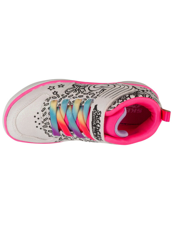 Skechers Skechers Sneakersy Sport Court 92 - Color Me Kicks Biały