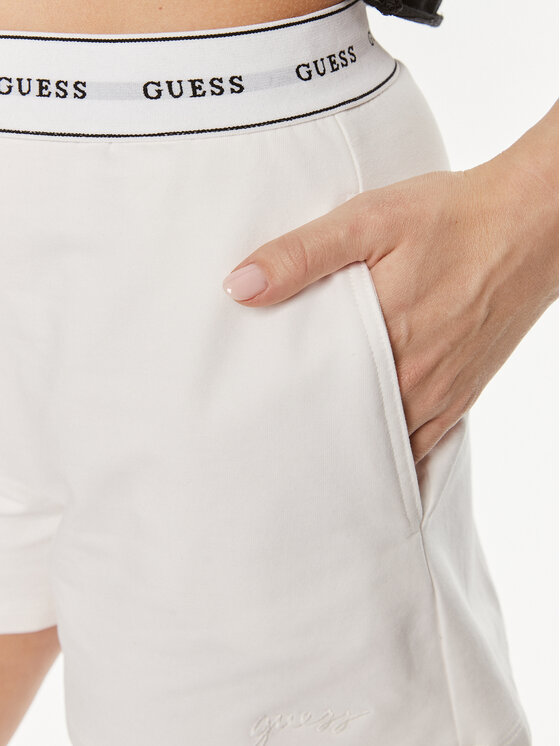 Guess Guess Pidžamas šorti Carrie O4GD02 KBS91 Balts Loose Fit