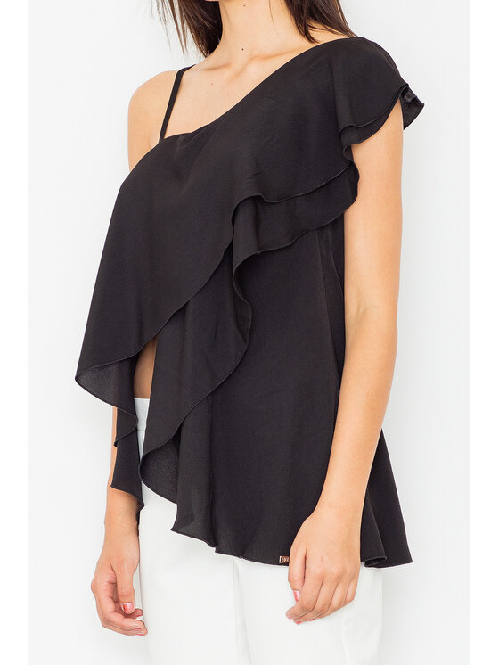 FIGL FIGL Blúzka M479 Čierna Regular Fit