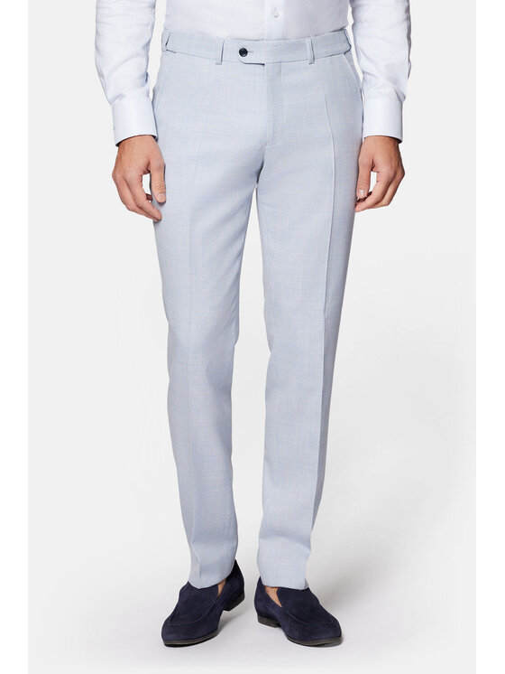 Lancerto Lancerto Garnitur Durango GA073124000014 Błękitny Slim Fit