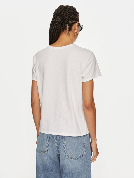 TWINSET TWINSET T-Shirt 242TP2321 Bílá Relaxed Fit