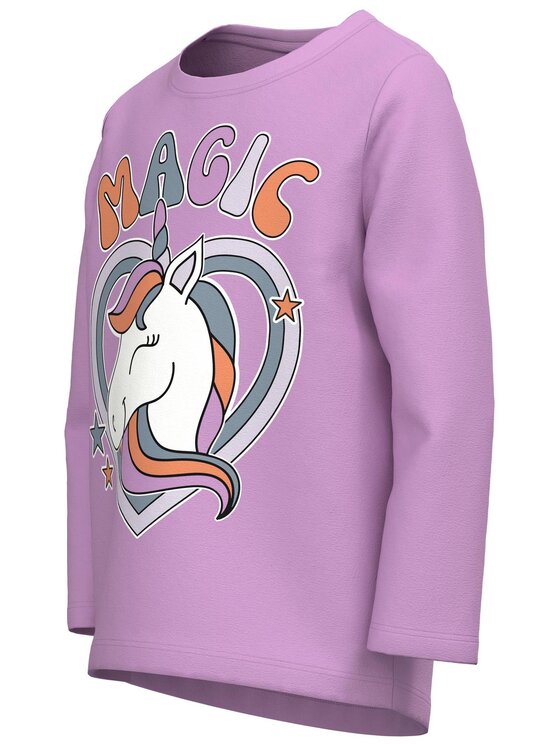 NAME IT NAME IT Μπλουζάκι 13218914 Μωβ Regular Fit
