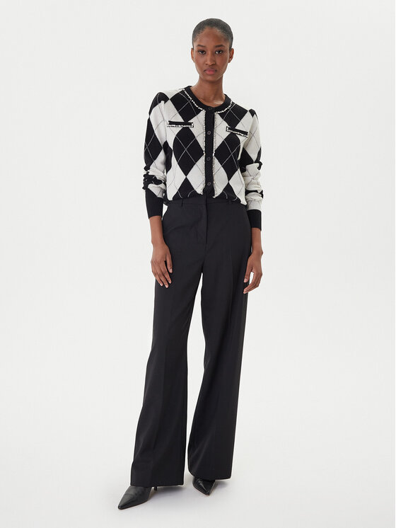 ICONA ICONA Kardiganas RI5KT007 Juoda Regular Fit