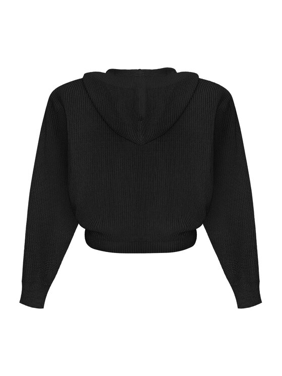 Magda Matyja Magda Matyja Kardigan ALAYA CARDIGAN BLACK Czarny Loose Fit