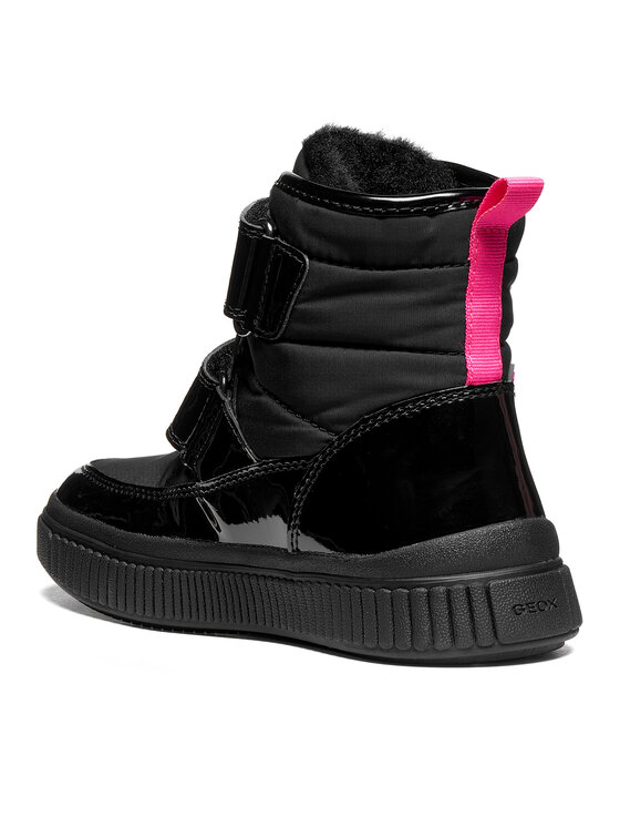 Geox Geox Schnürschuhe J Laquinny Girl B Abx J661JB 0HHFU C9B8L S Schwarz