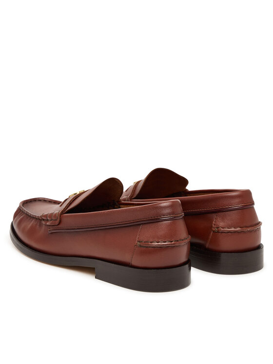 Tommy Hilfiger Tommy Hilfiger Mokasíny Hilfiger Penny Loafer Smooth Lth FW0FW09249 Hnědá