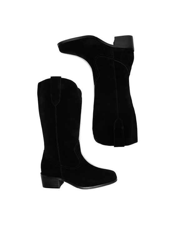 Simple Simple Kovboju apavi SL-44-02-000113 Melns