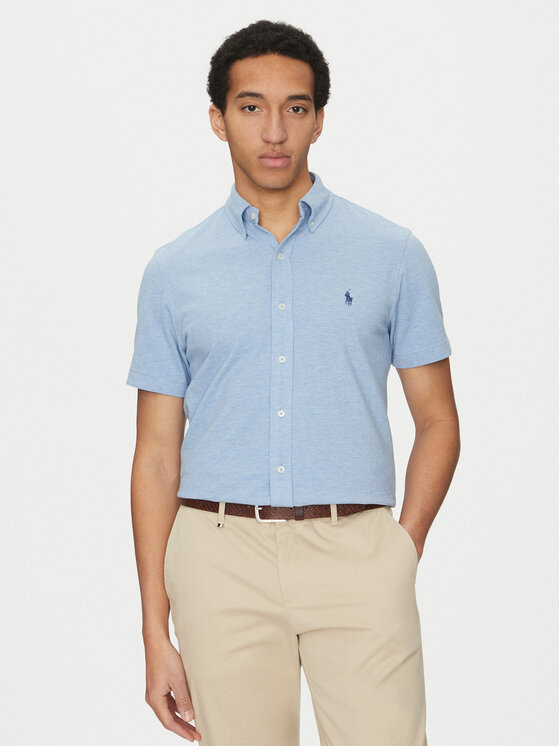 Męska Koszula Polo Ralph Lauren, Rozmiar M, Niebieska, 710798291019