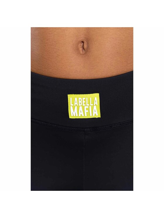 LaBellaMafia LaBellaMafia Legginsy LABELLAMAFIA LEGGING DISTURBIA BLACK Czarny Regular Fit