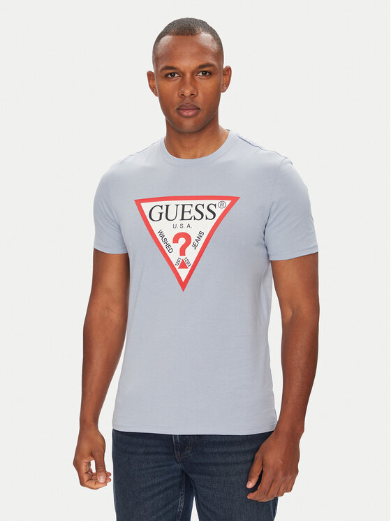 Guess Guess T-Shirt M2YI71 I3Z14 Niebieski Slim Fit