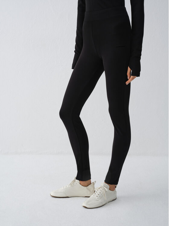 La Mania La Mania Legginsy MELL Czarny Basic Fit