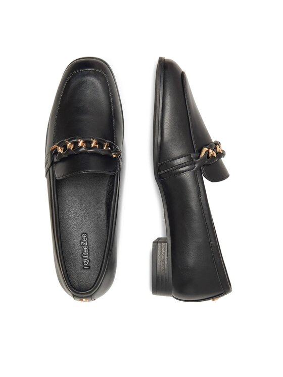 DeeZee DeeZee Loafersy EMMERENTIA HY8757-4 Czarny