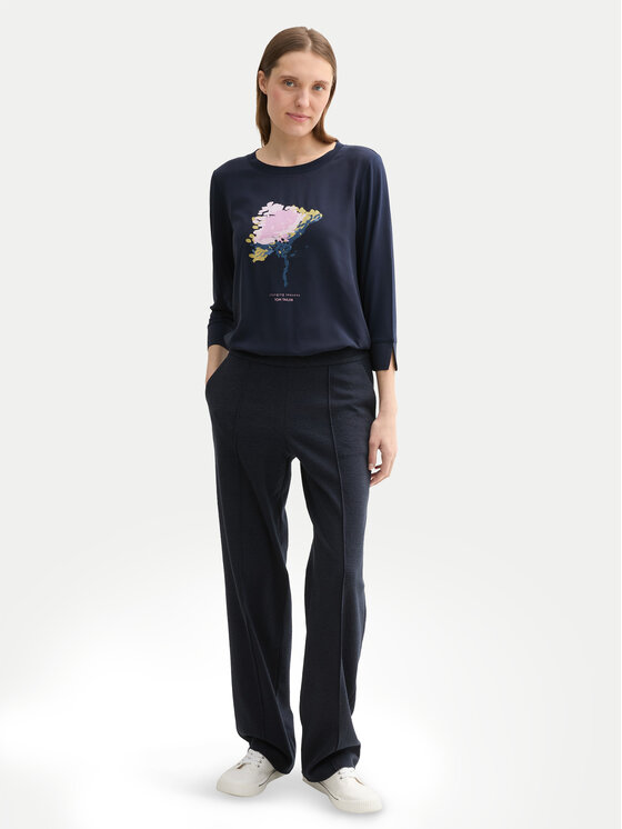 Tom Tailor Tom Tailor Bluzka 1043110 Granatowy Regular Fit