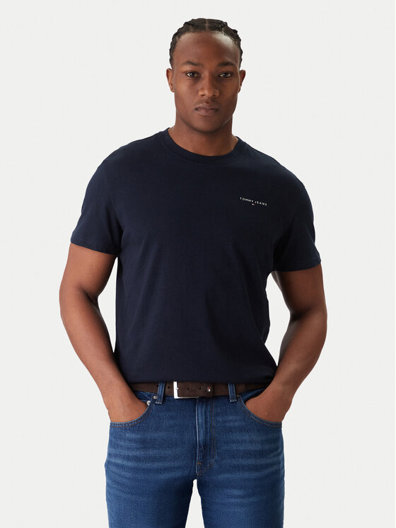 Tommy Jeans Tommy Jeans Souprava triček Linear DM0DM22316 Tmavomodrá Slim Fit