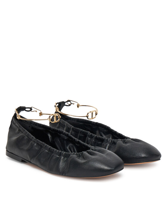 TWINSET TWINSET Балеринки 251TCP150 Черен