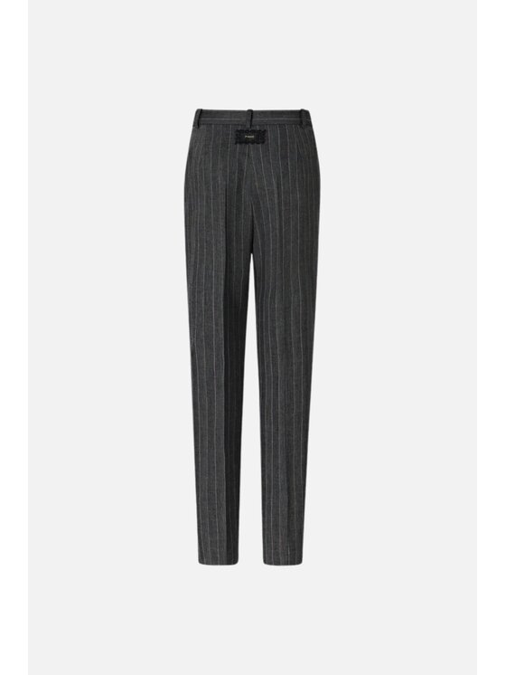 PINKO PINKO Παντελόνι υφασμάτινο Pleione Γκρι Regular Fit