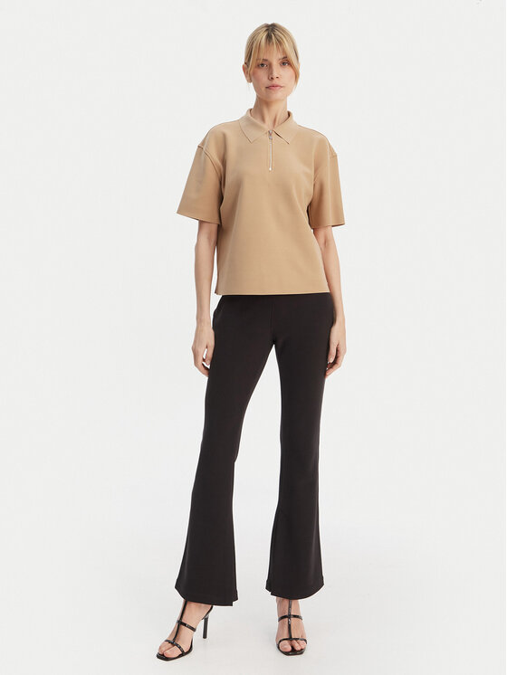 Calvin Klein Calvin Klein Polo majica LV044E241G Bež Relaxed Fit