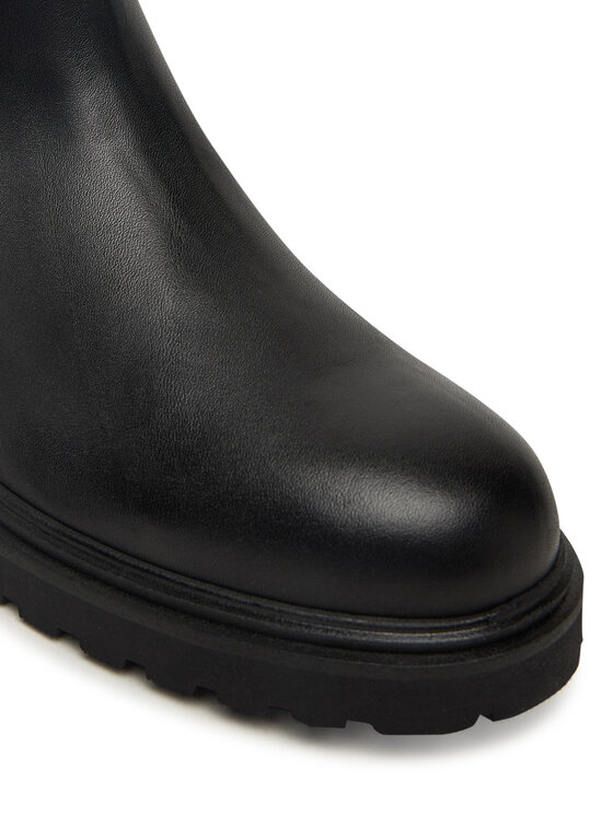 Tommy Hilfiger Tommy Hilfiger Kotníková obuv s elastickým prvkem Cleated FW0FW08766 Černá