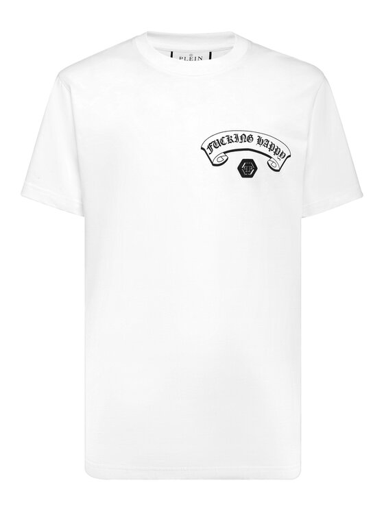 PHILIPP PLEIN PHILIPP PLEIN T-Shirt 23511 Biały Regular Fit